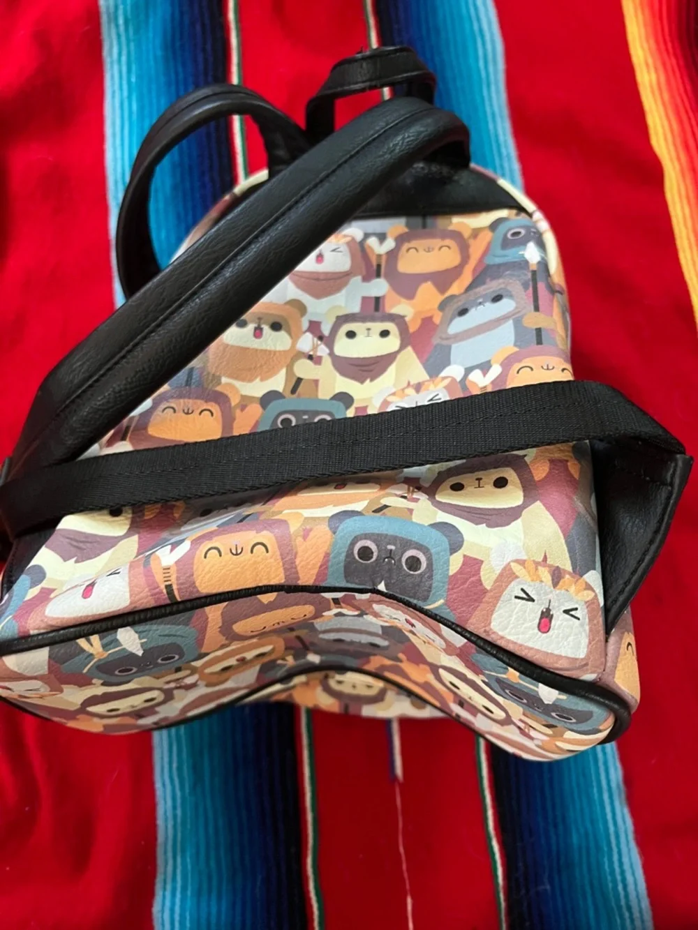 Loungefly Star Wars Ewok Pattern Kids Mini Backpack - Multicolor Pastels